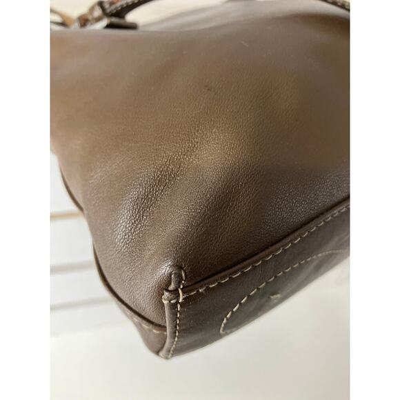 BRIGHTON C813296 SMALL BROWN LEATHER HEART CROSSBODY BAG - Picture 13 of 16